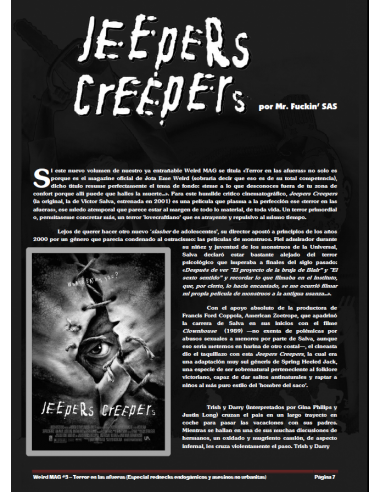 WEIRD MAG "TERROR EN LAS AFUERAS" (Especial Rednecks)  Ed. Tapa blanda