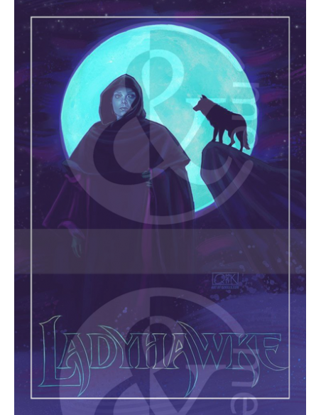 Colección &Me - 5 postales del 40º aniversario de "Lady halcón"