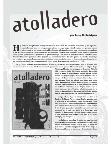 WEIRD MAG Núm.4: "NO FUTURE" + REGALO póster de Cindy Weird (Ed. Tapa blanda)