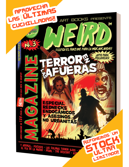WEIRD MAG "TERROR EN LAS AFUERAS" (Especial Rednecks)  Ed. Tapa blanda